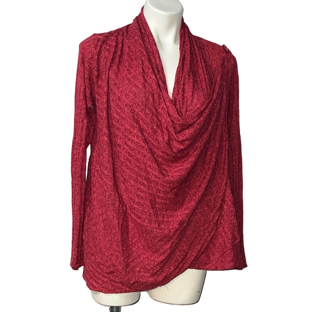 Rei women’s red wrap sweater